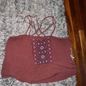 Tribal Print Crop Top-Final Price